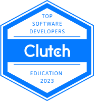 Clutch TOP software dev. education 2023 logo